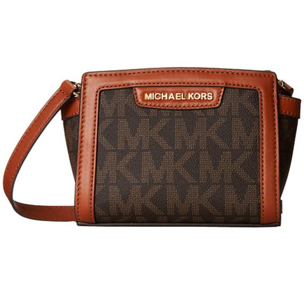 Michael Kors Crossbody Bag Signature Trapeze Selma, Brown
